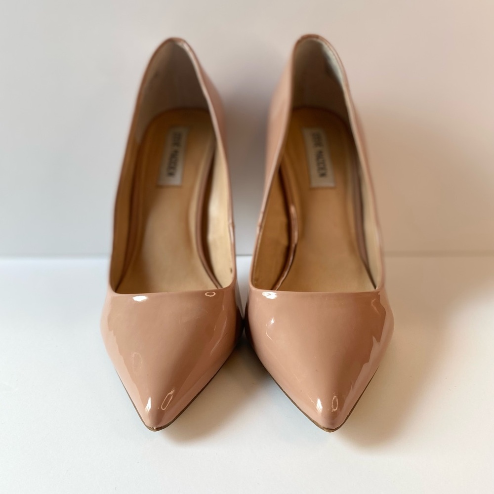 Steve Madden Nude Patent Leather Pumps - Women’s Size 9 1/2